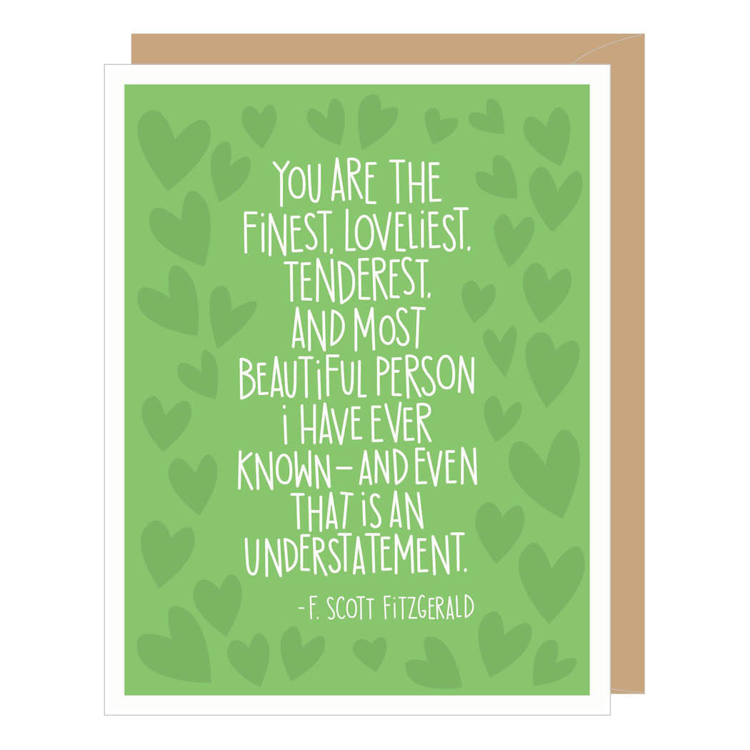 F. Scott Fitzgerald Quote Anniversary Card