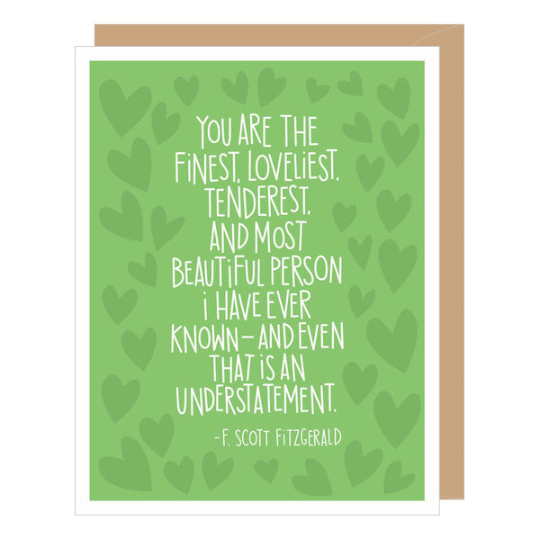 F. Scott Fitzgerald Quote Anniversary Card