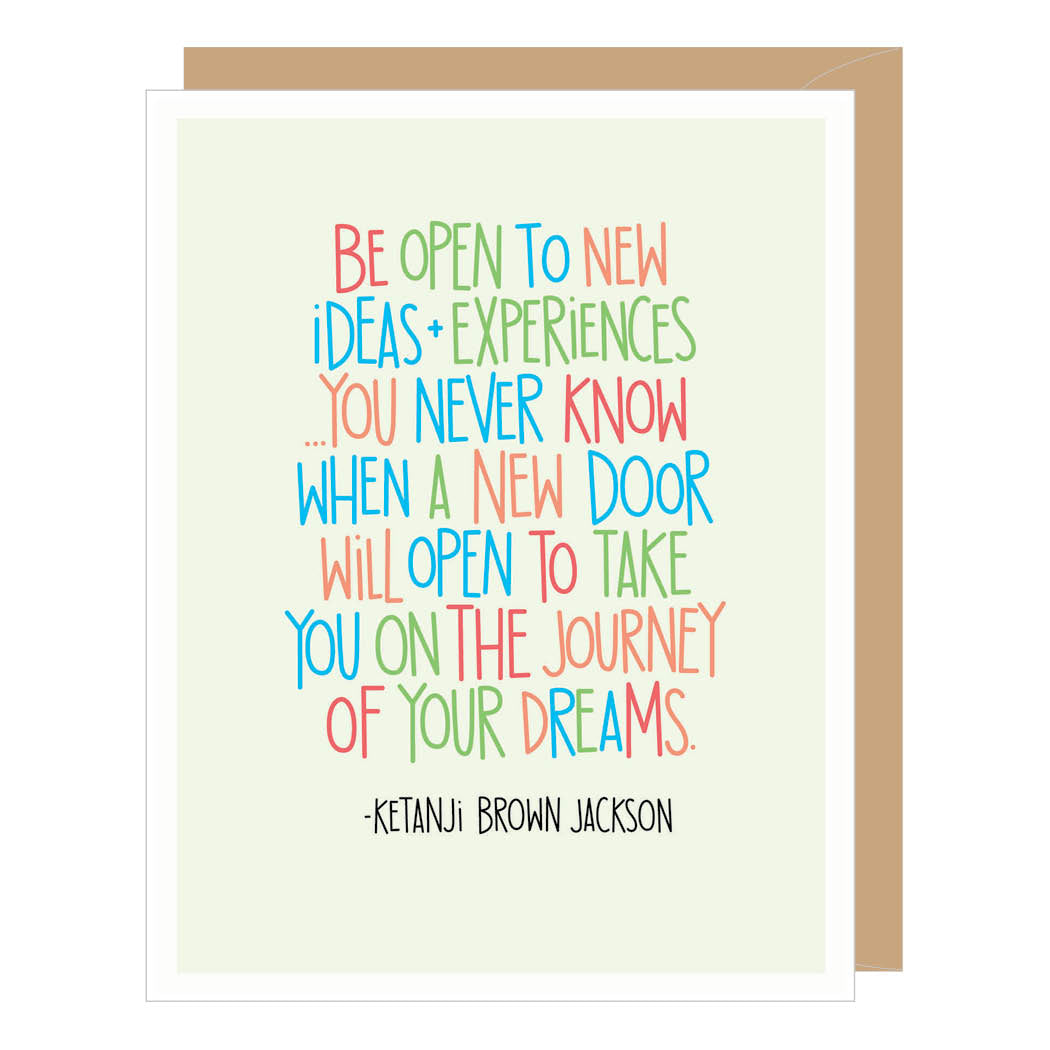 Ketanji Brown Jackson Journey of Your Dreams Quote, Greeting Card