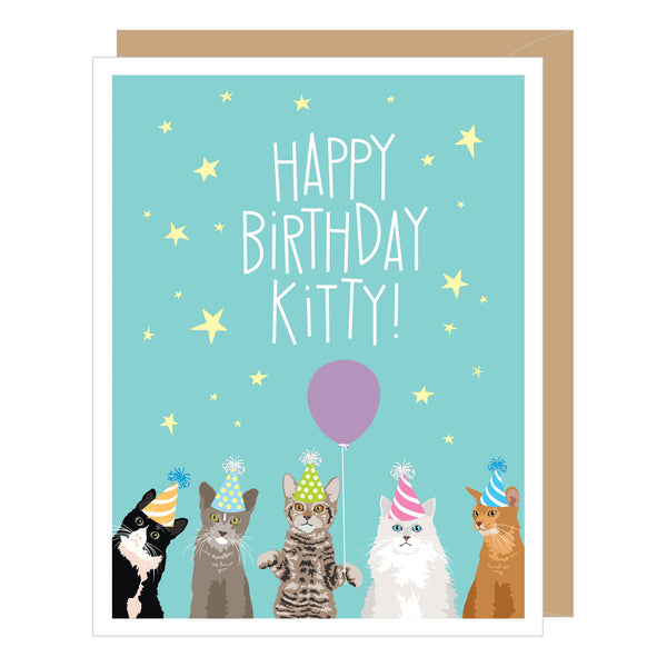 Happy Birthday Kitty, Cat Birthday Card
