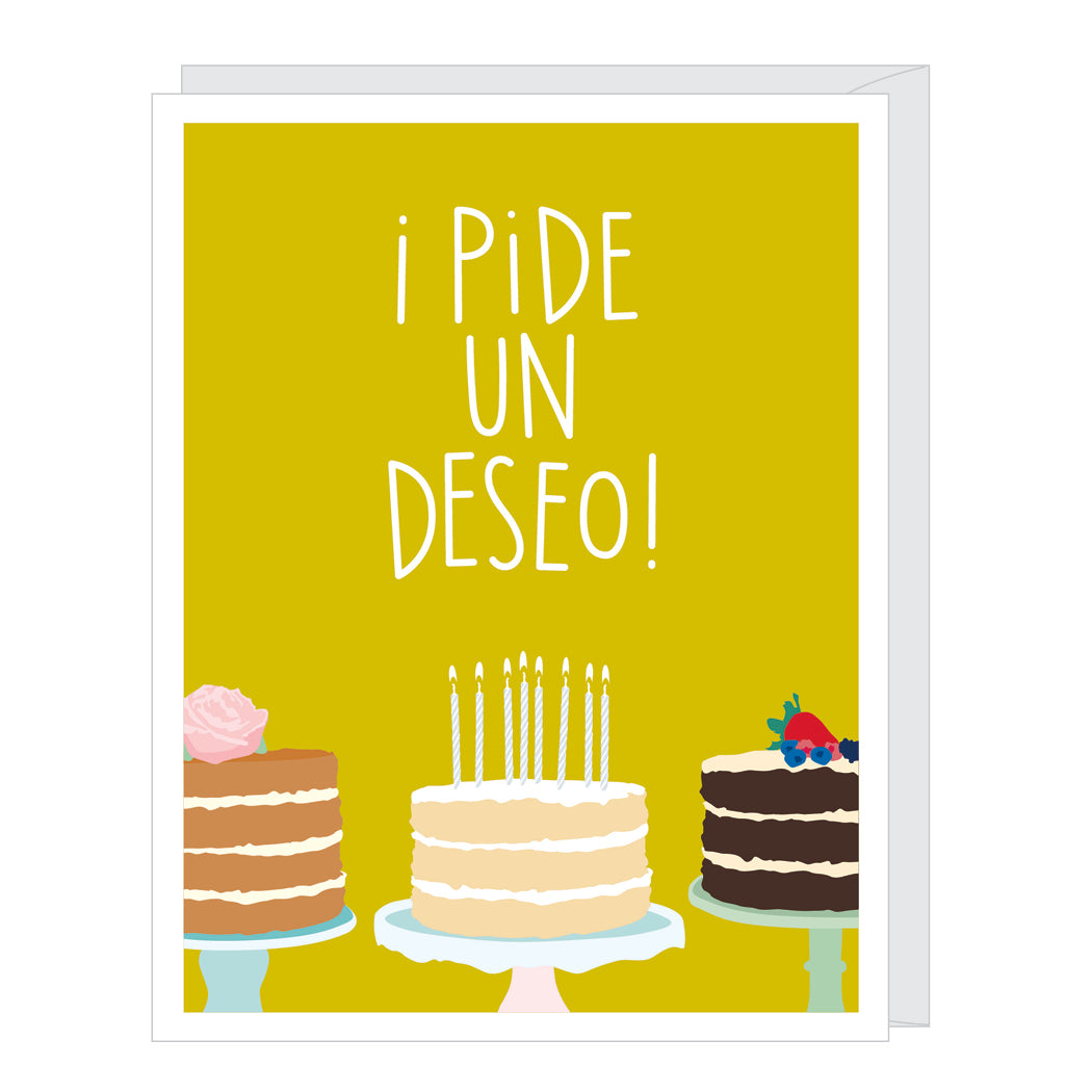 SPANISH LANGUAGE Make a Wish Birthday Card