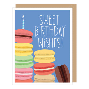Colorful Macaron, Birthday Card