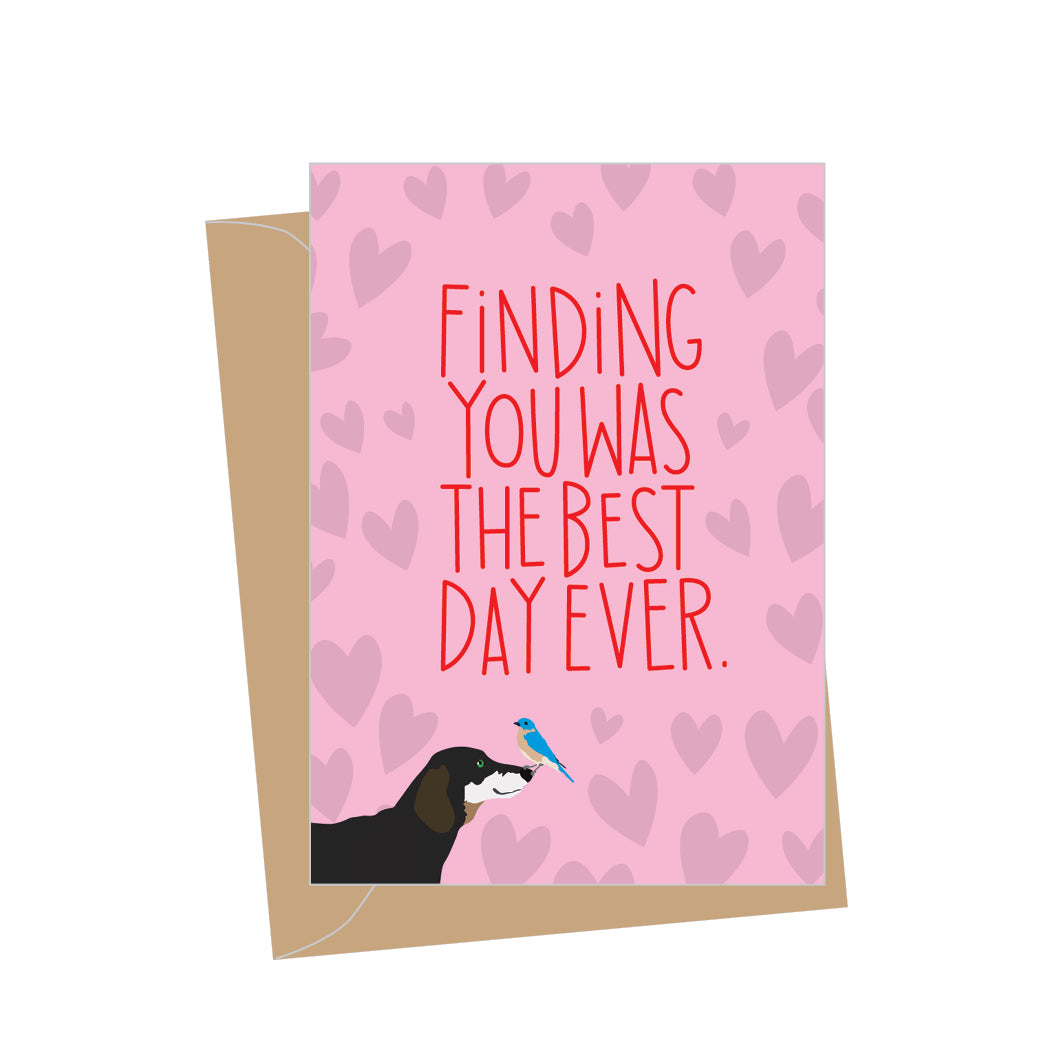 Mini Love Dachshund, Folded Enclosure Card