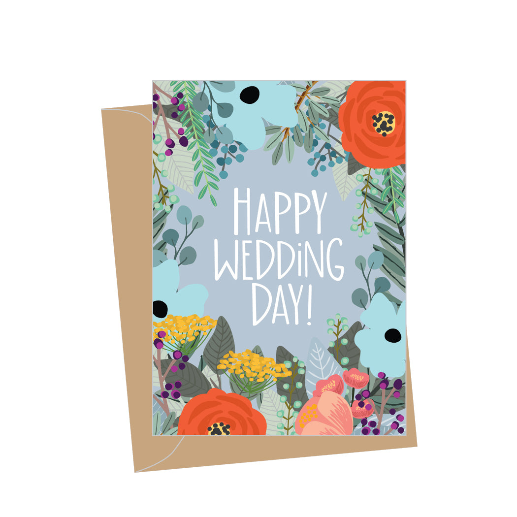 Mini Floral Wedding, Folded Enclosure Card