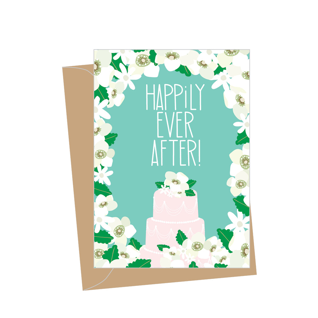 Mini Wedding Cake, Folded Enclosure Card