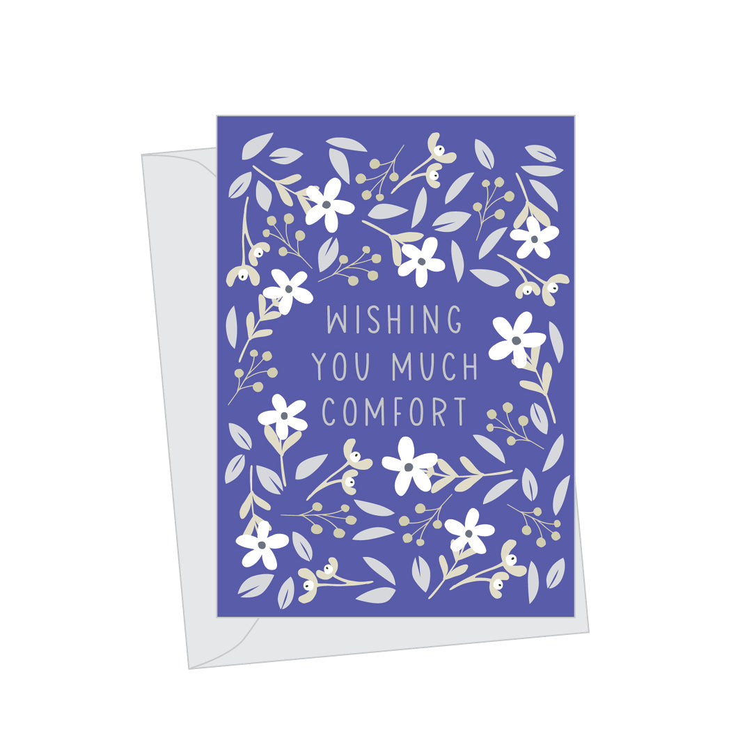 Mini Sympathy Wishing Comfort, Folded Enclosure Card