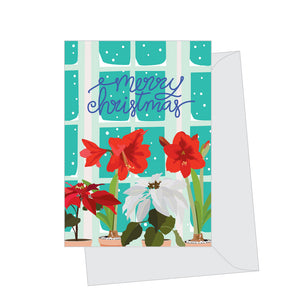 Mini Christmas Window, Folded Enclosure Card