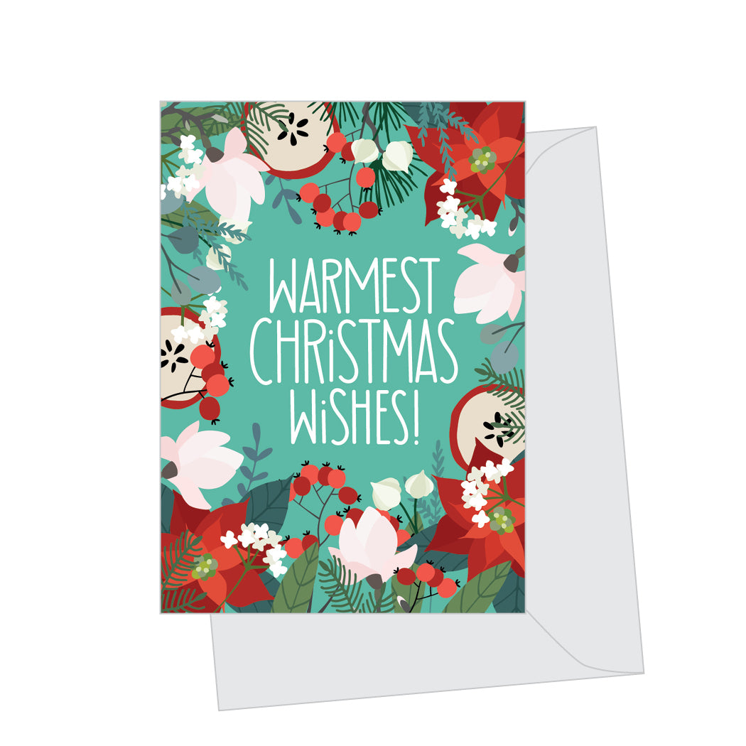 Mini Floral Holiday, Folded Enclosure Card