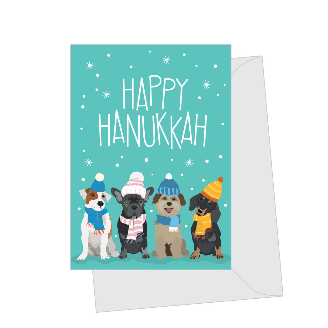 Mini Hanukkah Dogs, Folded Enclosure Card