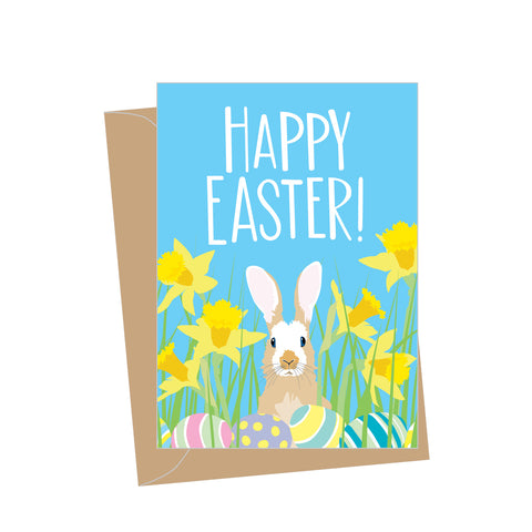 Mini Easter Rabbit, Folded Enclosure Card