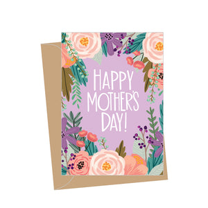 Mini Mother's Day Floral, Folded Enclosure Card