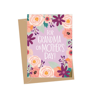 Mini Mother's Day Grandma, Folded Enclosure Card