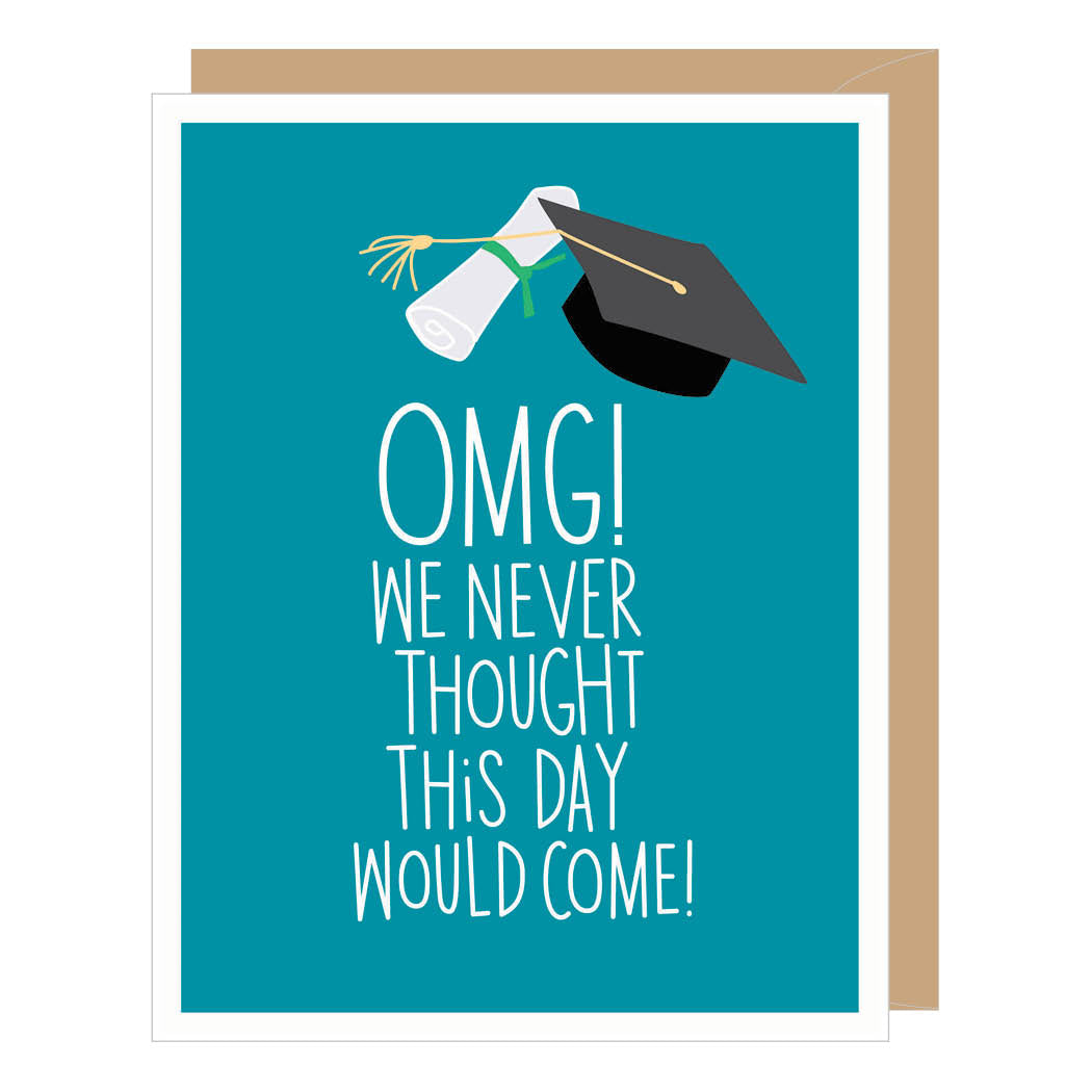 Never Grad Graduation Card