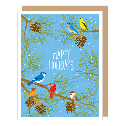 Winter Birds Holiday Card