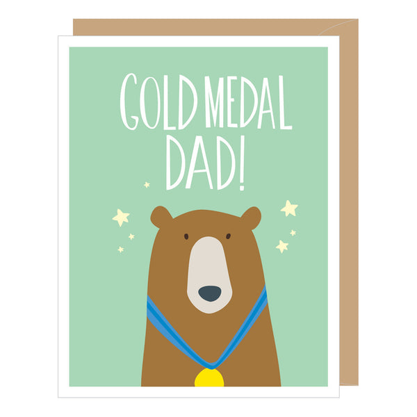 Gold Medal Dad Father's Day Card