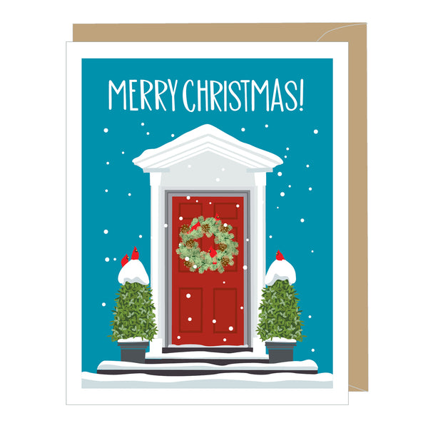 Christmas Door Holiday Card