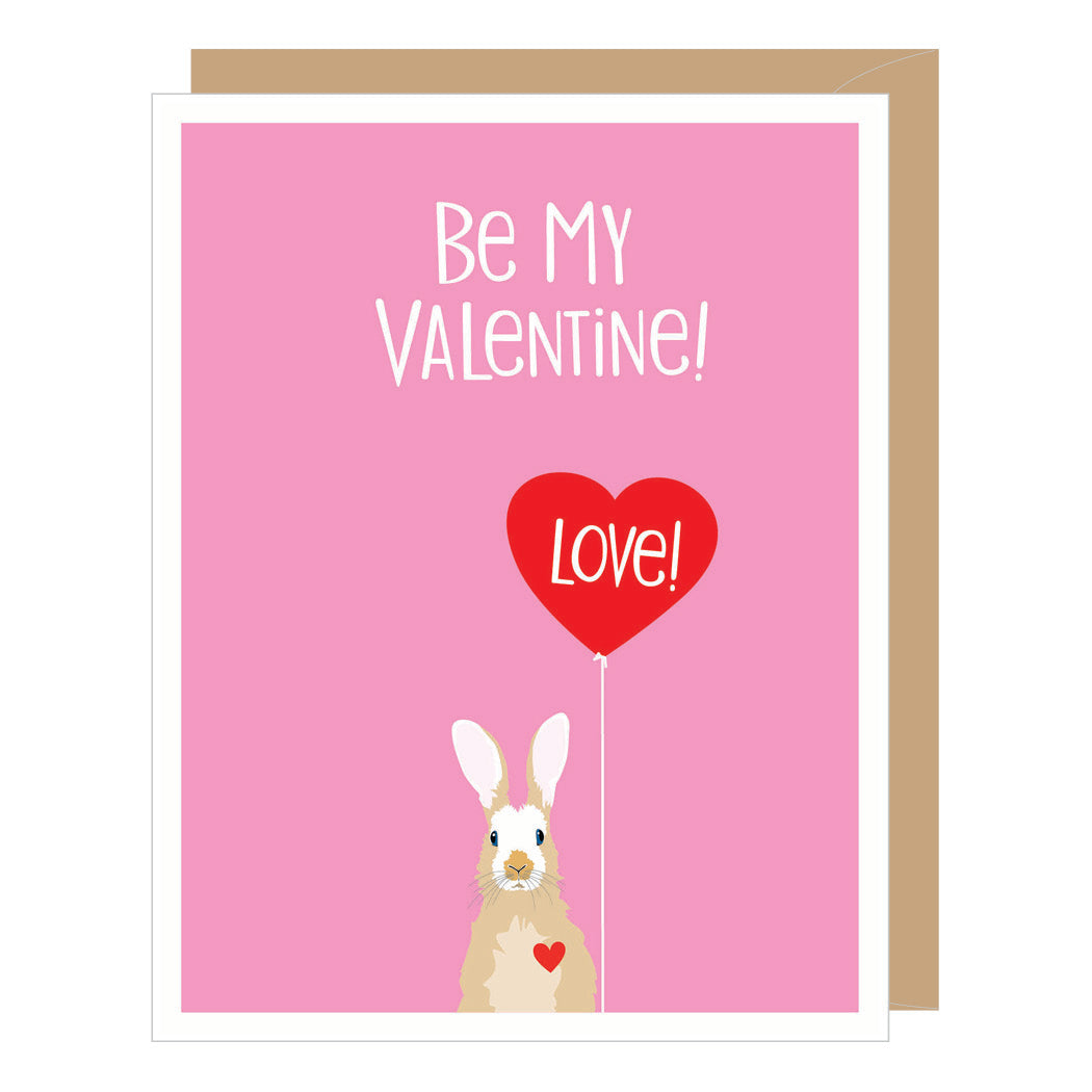 Rabbit Valentine Card