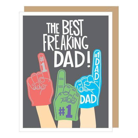 Foam Finger Dad Father's Day Card