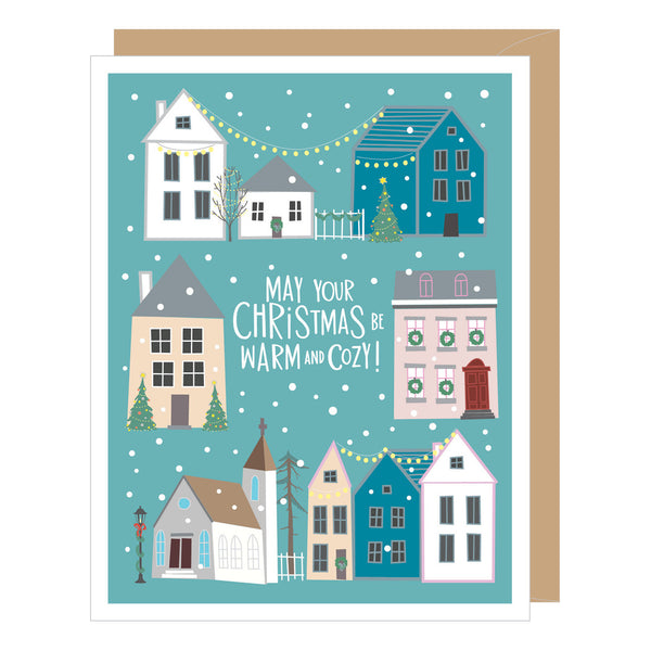 Christmas Village Holiday Card