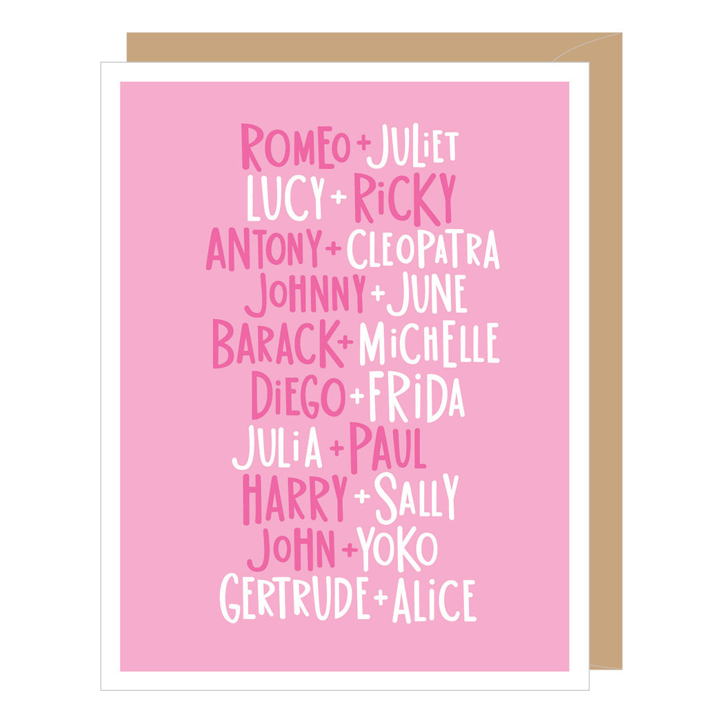 Couples in Love Valentine Card