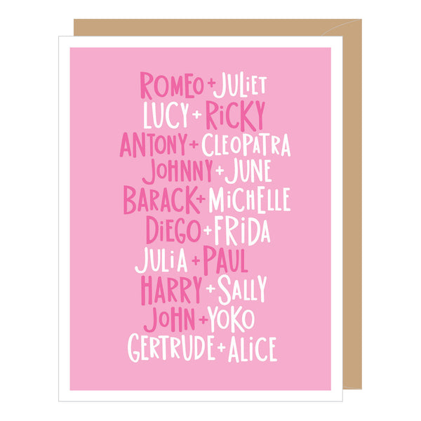 Couples in Love Valentine Card
