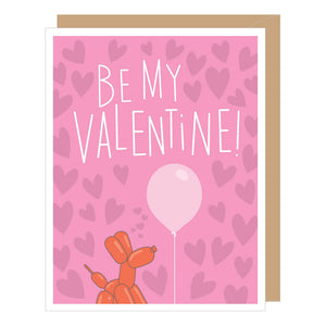 Balloons in Love, Small Hearts Valentine Card