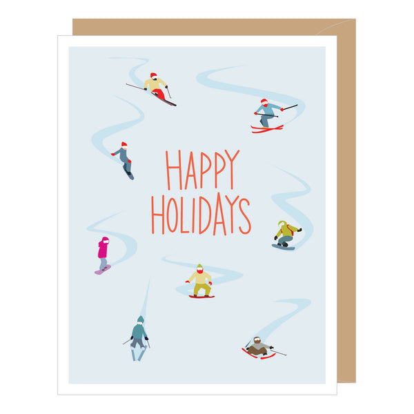 Ski Slope Holiday Card