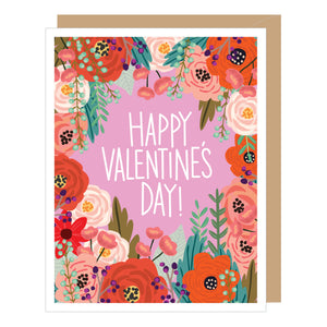 Floral Valentine Card