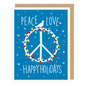 Peace Sign Holiday Card