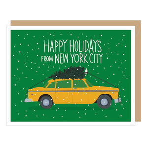 New York City Taxi Holiday Card