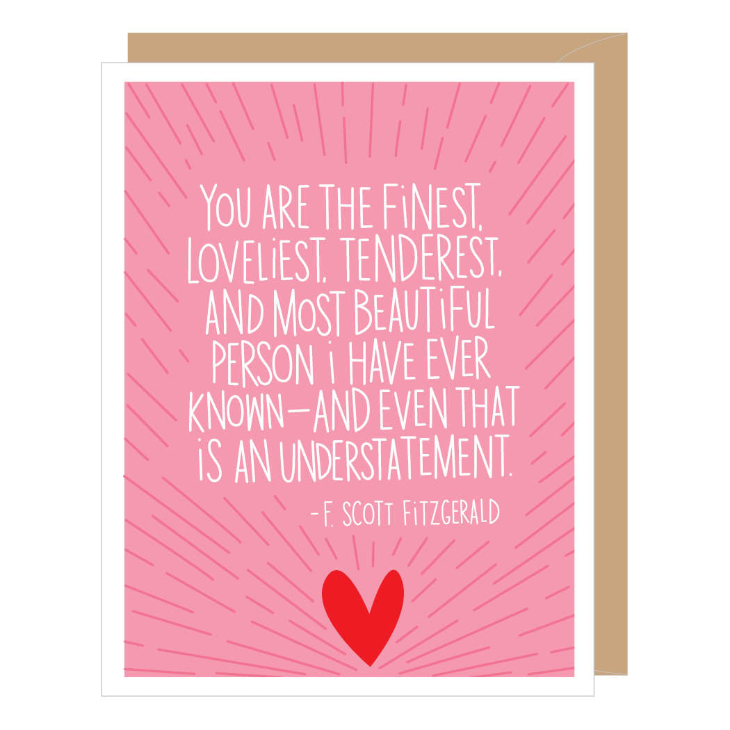 F. Scott Fitzgerald Quote Valentine Card