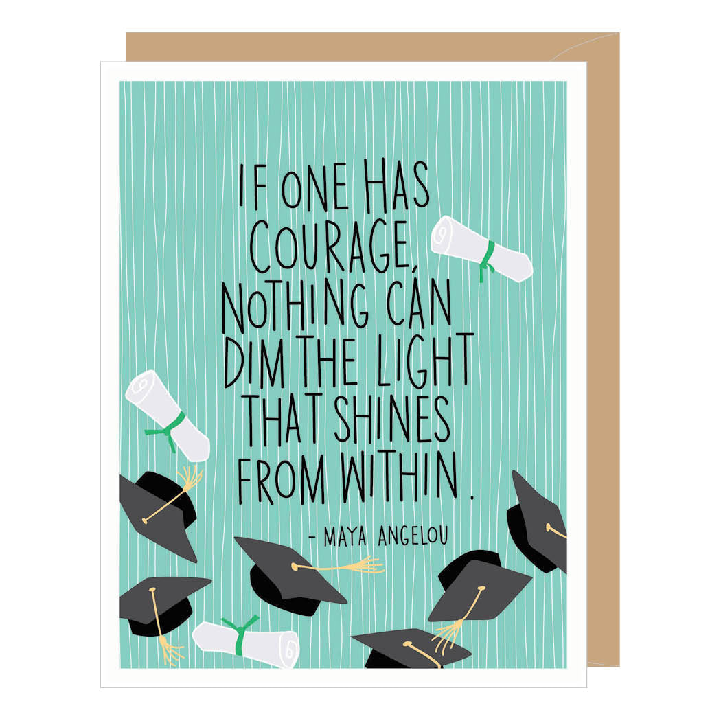 Maya Angelou Quote Graduation Card