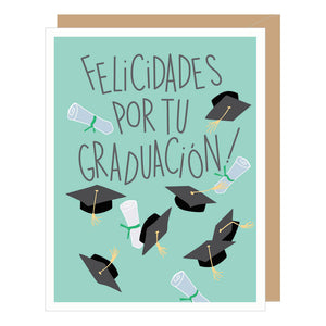 SPANISH LANGUAGE Graduation Caps, Graduation Card