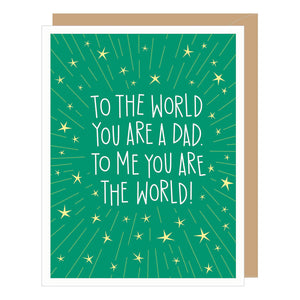 My World Dad Father's Day Card