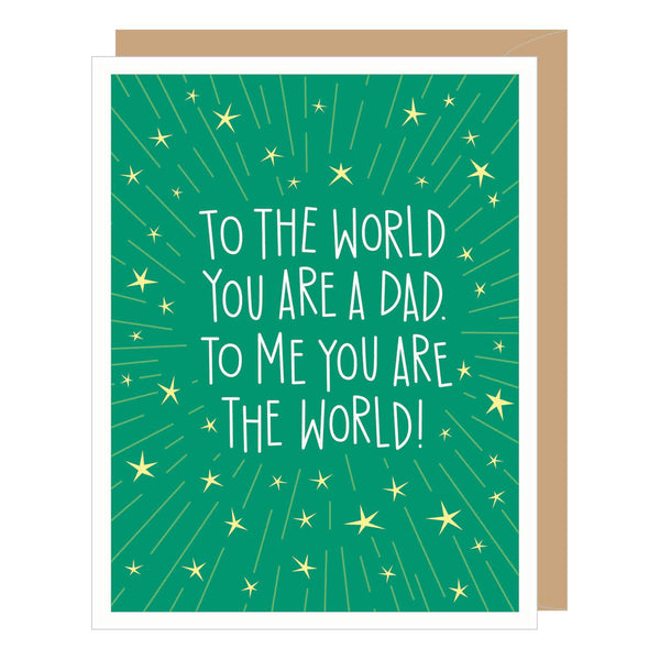 My World Dad Father's Day Card