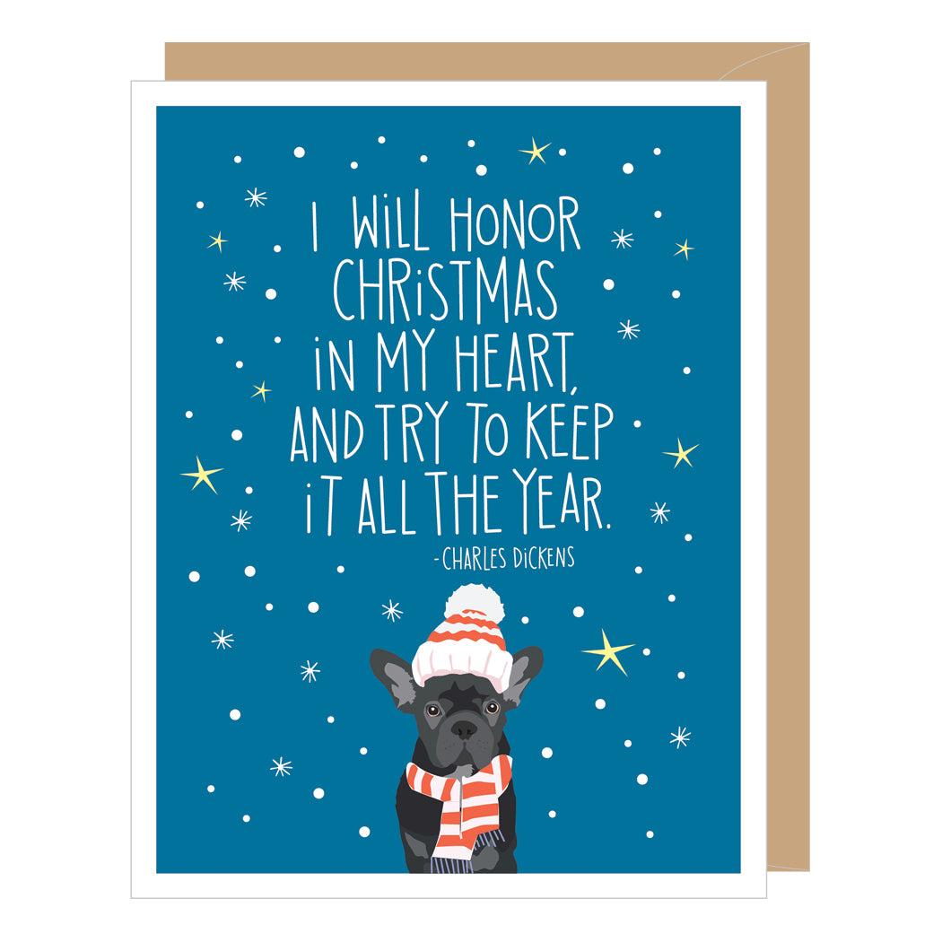 Charles Dickens Quote Holiday Card