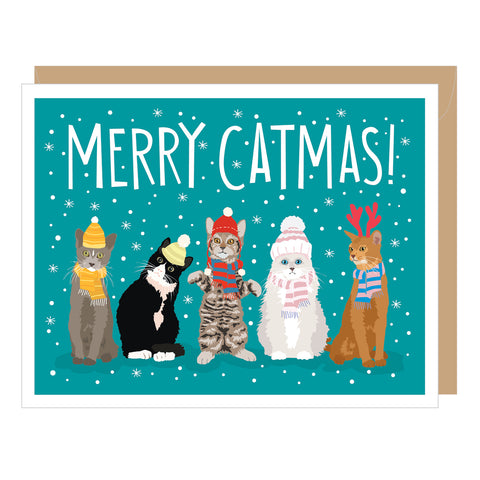 Merry Catmas Holiday Card