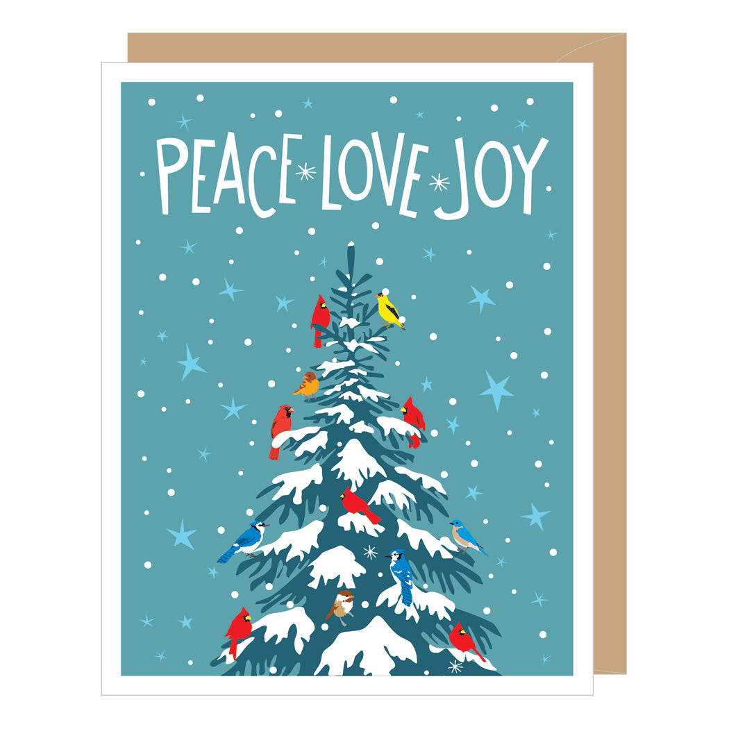 Peace, Love, Joy Holiday Card