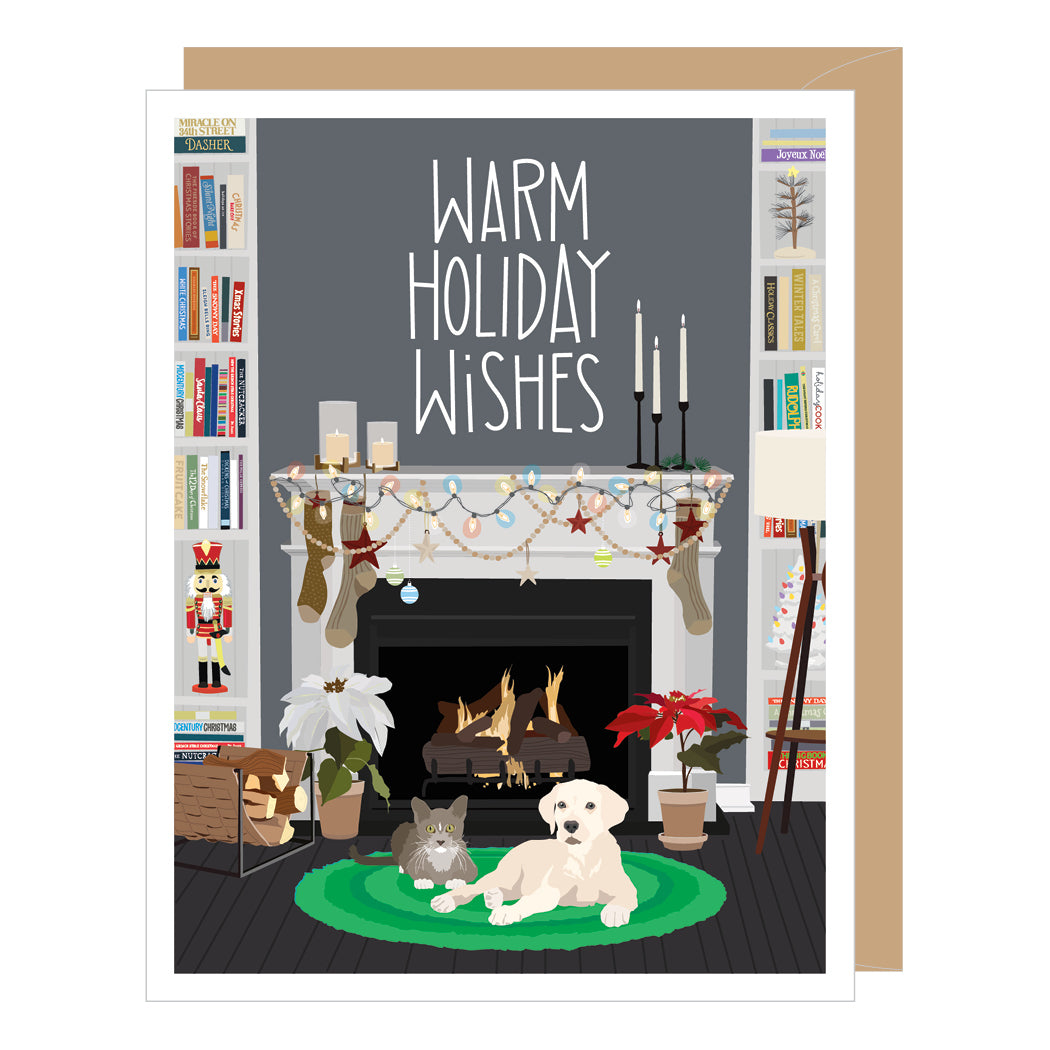 Christmas Mantel Holiday Card
