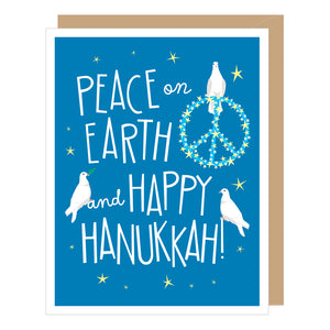Peace on Earth Hanukkah Card