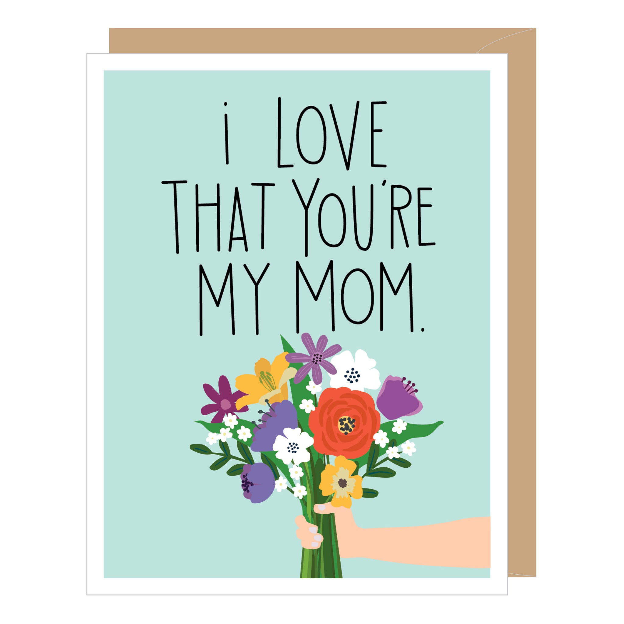 Mom Floral Bouquet V1 Mother's Day Card