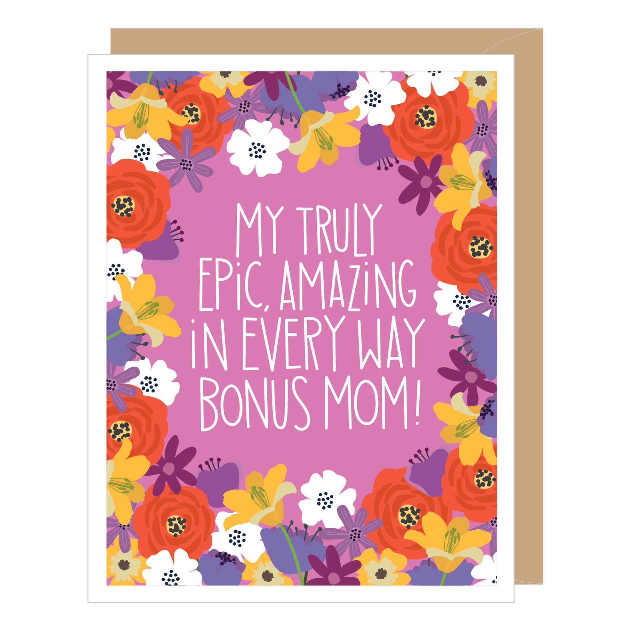 Floral Bonus Mom Mother's Day Card