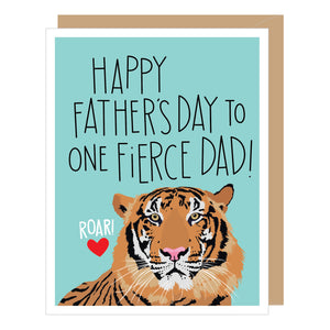 Fierce Tiger Dad Father's Day Card