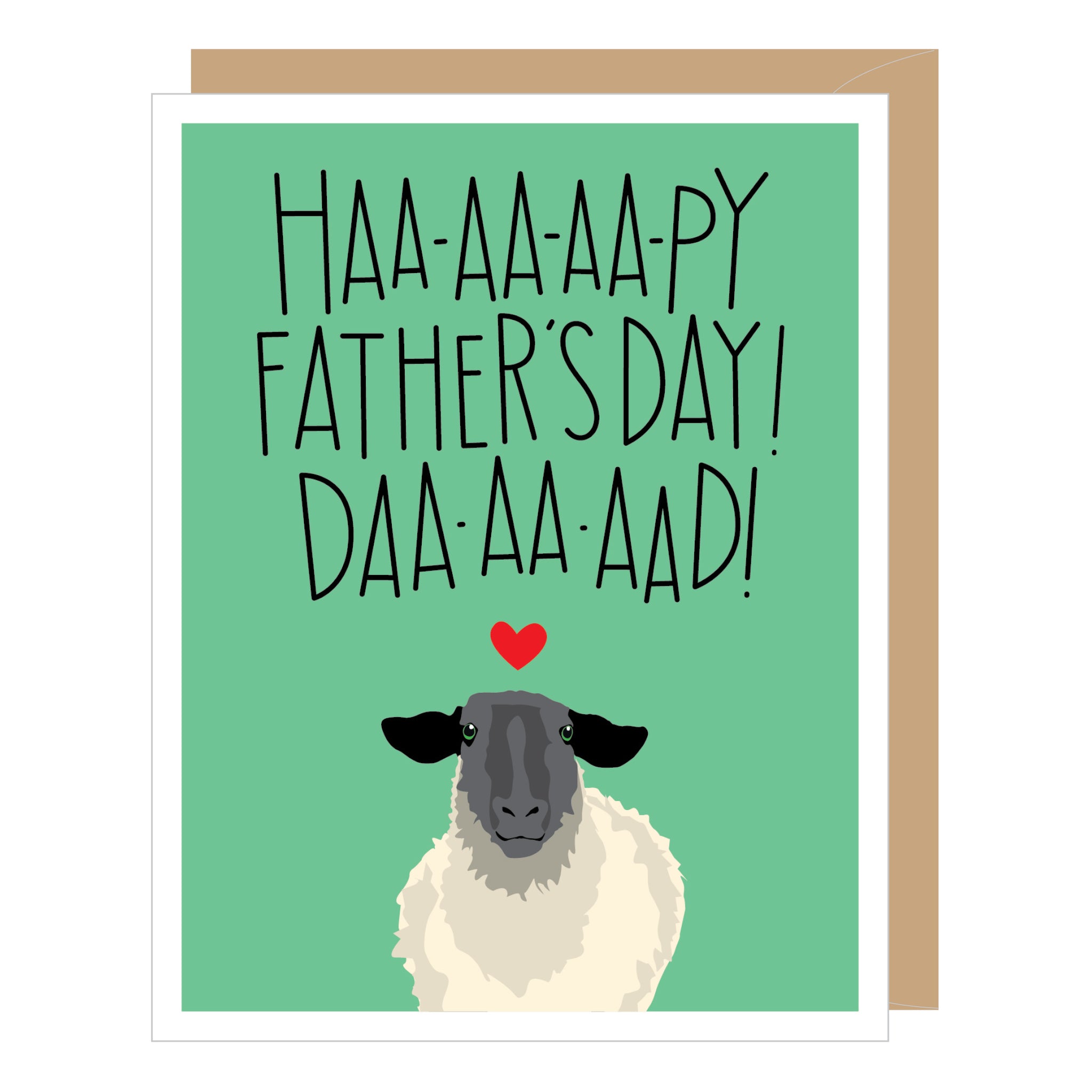 Sheep Daa-aa-aad Father's Day Card