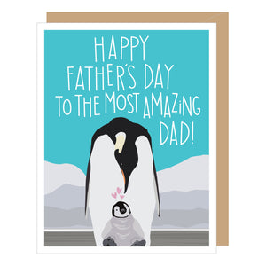 Penguin Dad Father's Day Card
