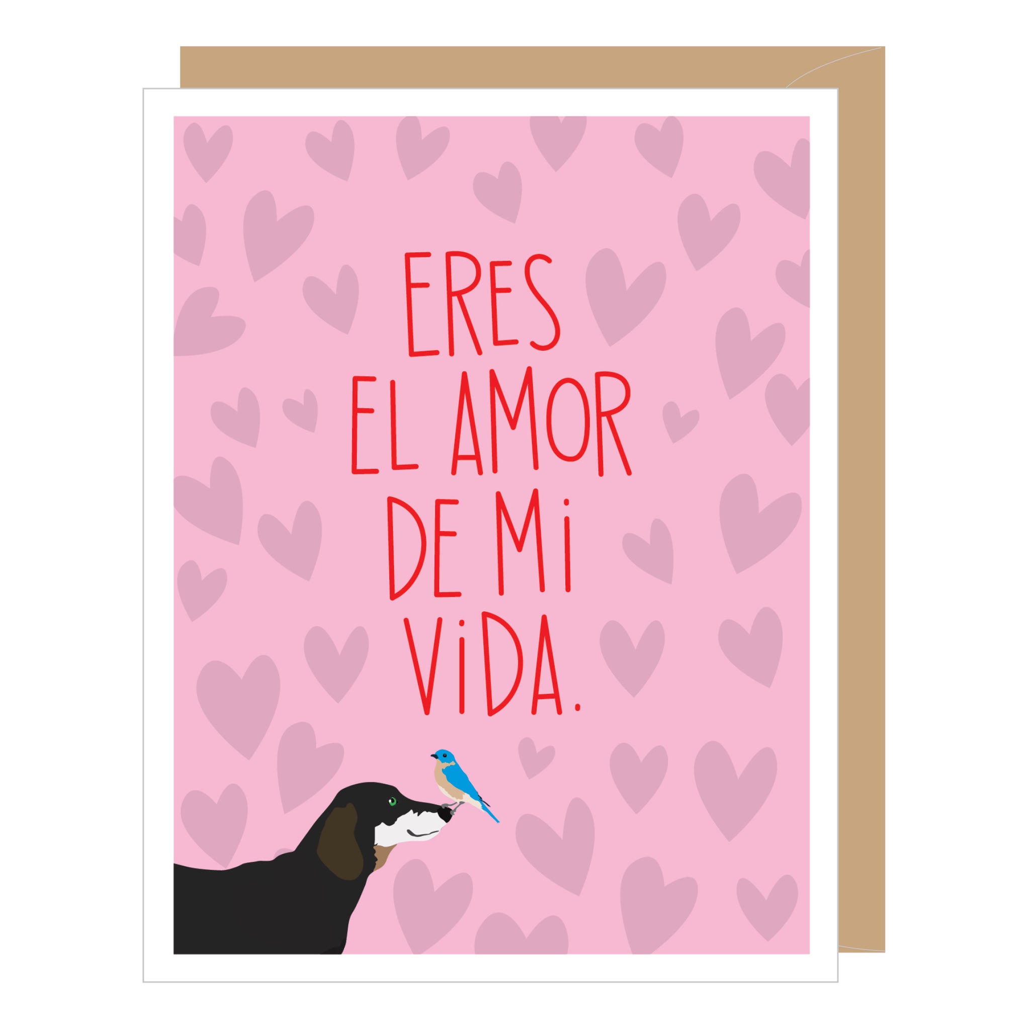 SPANISH LANGUAGE Dachshund Love, Valentine Card