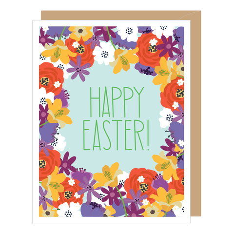 Spring Floral Easter Card