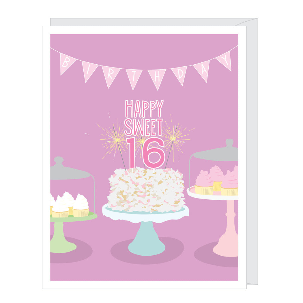 Sweet 16 Birthday Card