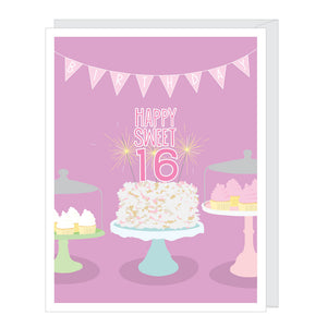 Sweet 16 Birthday Card