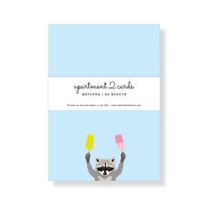 Raccoon with Paletas Notepad - NP116